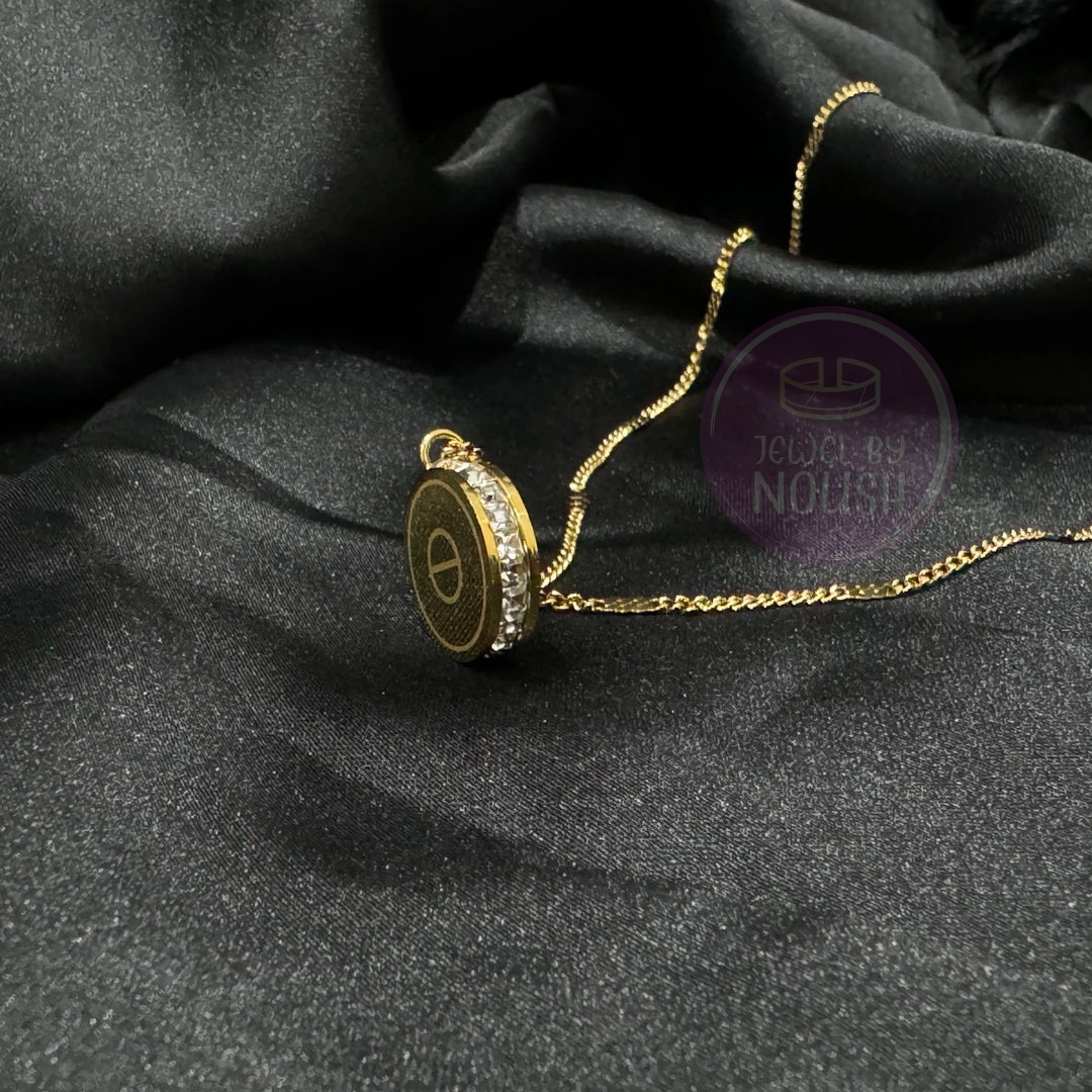 Cartier-Inspired Roman Numeral Pendant