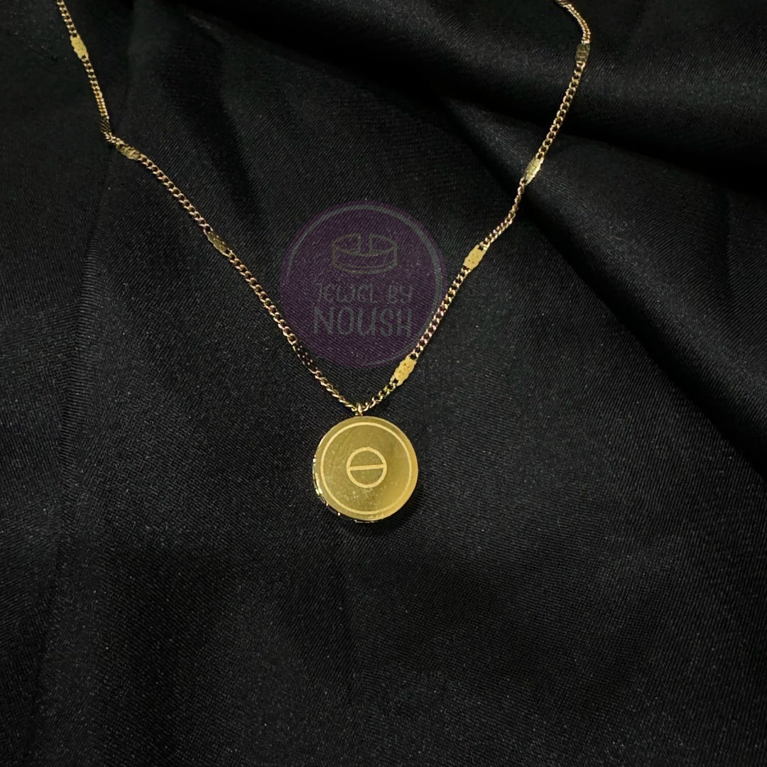 Cartier-Inspired Roman Numeral Pendant