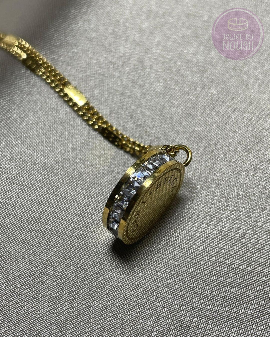 Bvlgari Inspired - Stones Sided Pendant