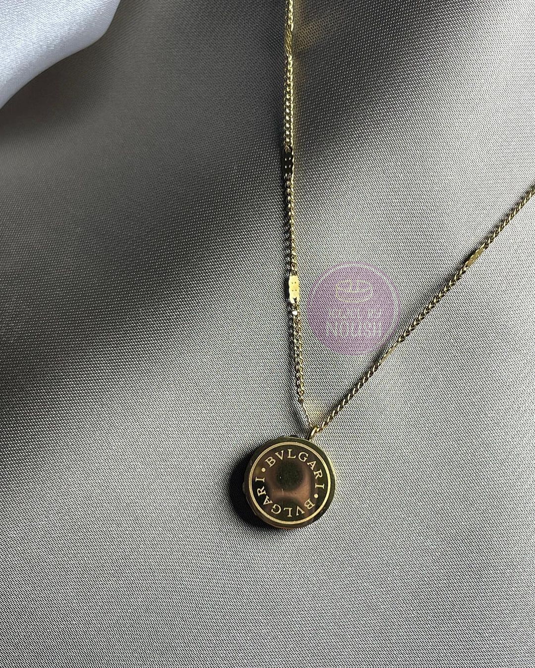 Bvlgari Inspired - Stones Sided Pendant