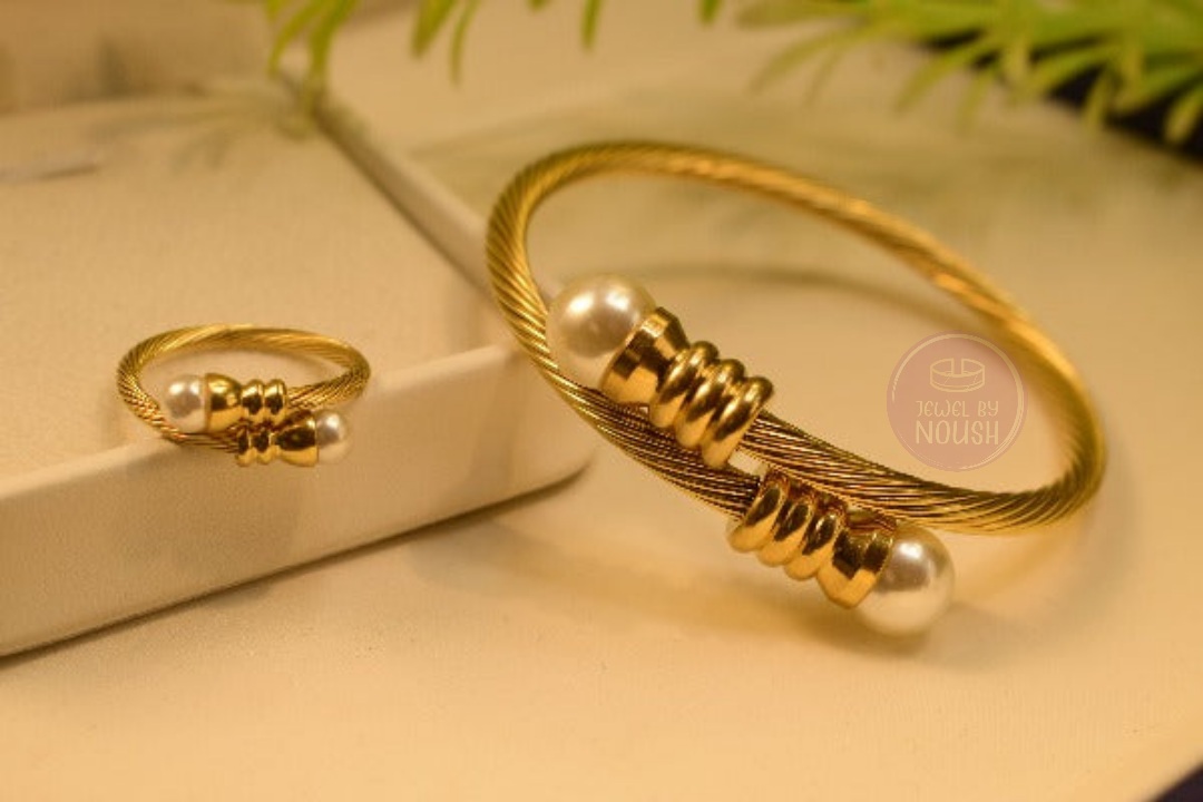 “Pearl Harmony” Bracelet and Ring Set