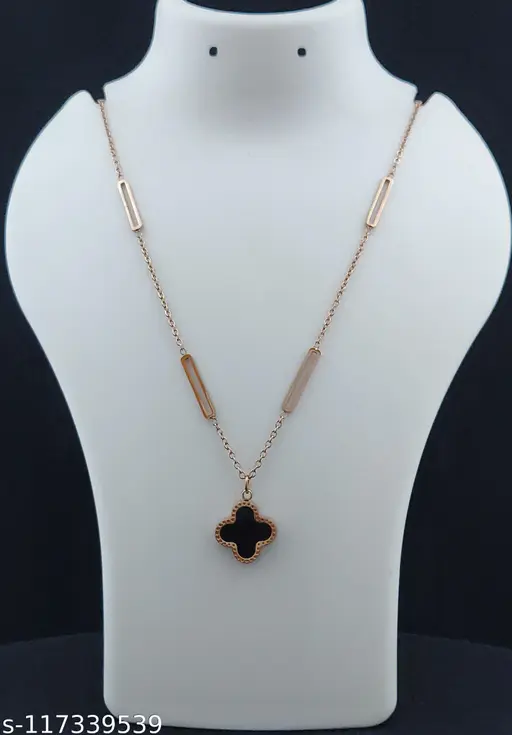 Reversible Clover Charm Necklace