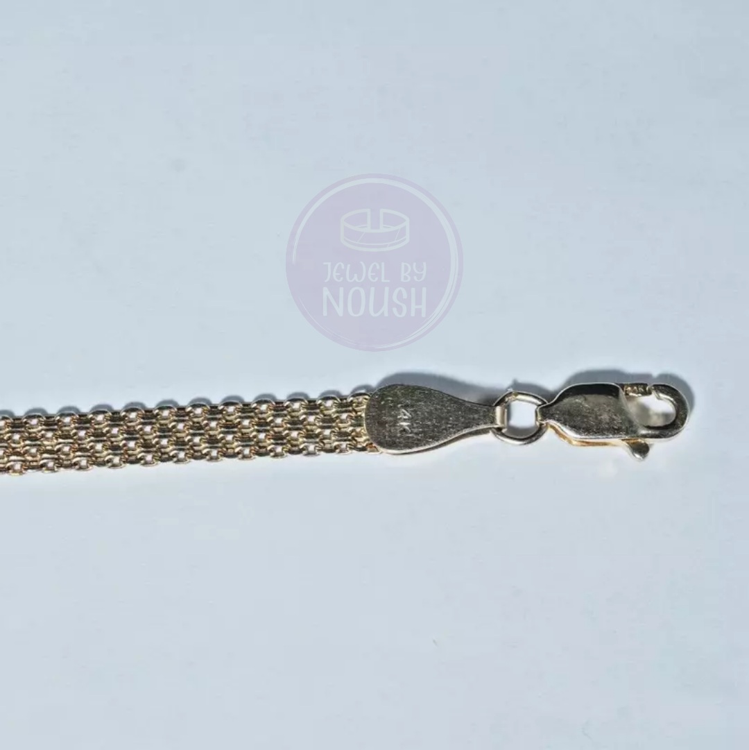 Gold Mesh Bracelet and Anklet