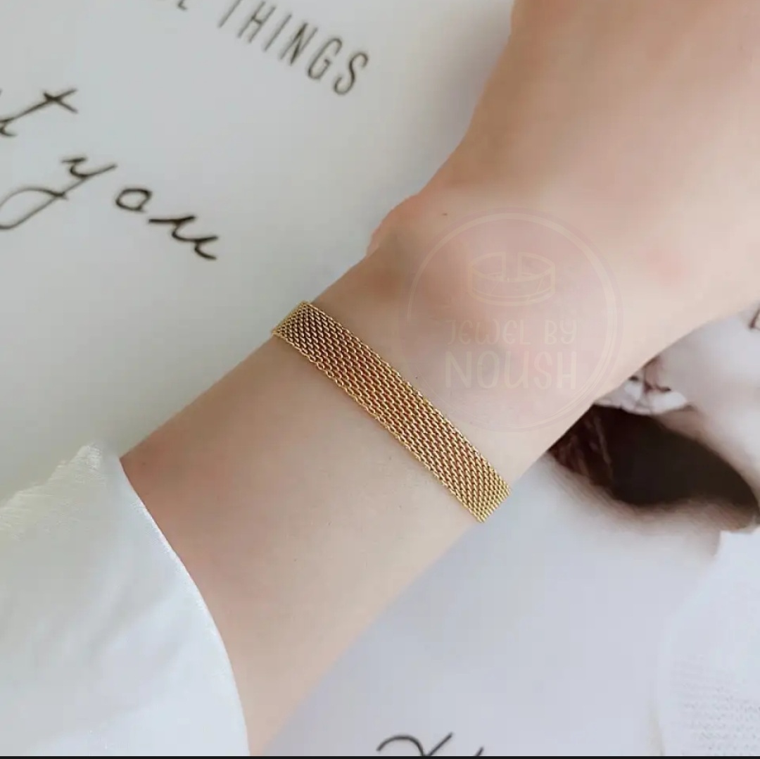 Golden Mesh Unisex Bracelet