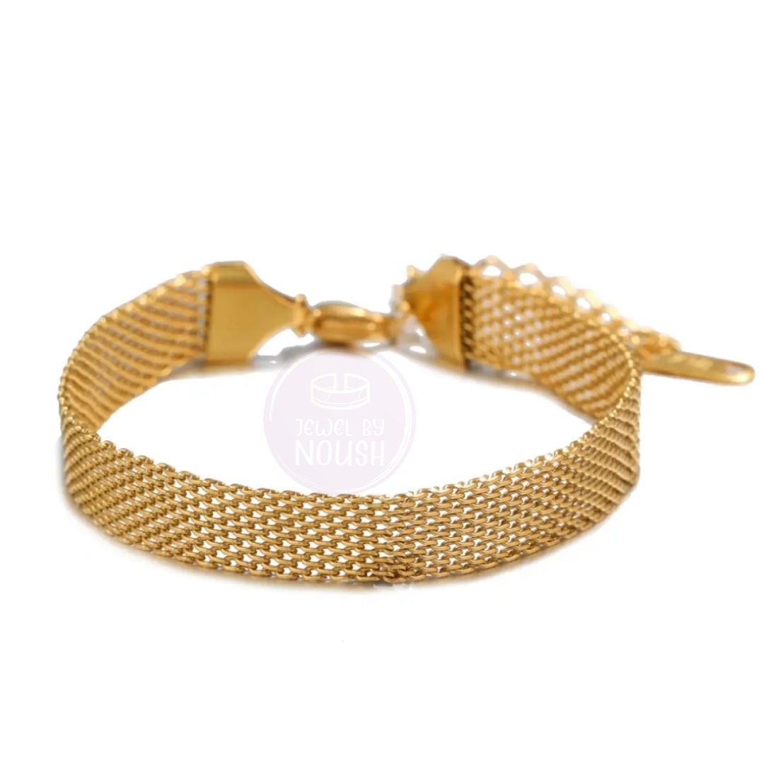Golden Mesh Unisex Bracelet
