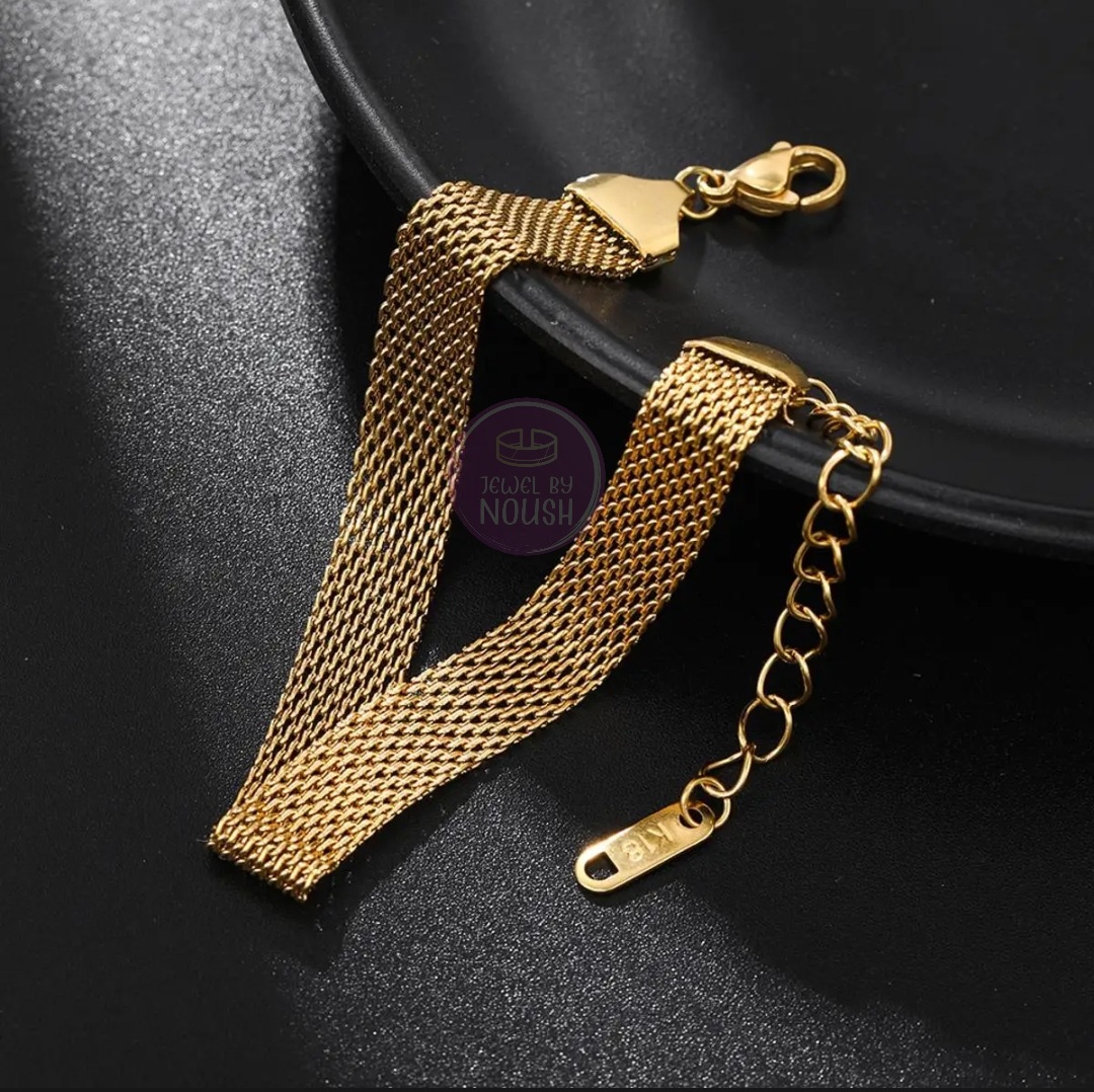 Golden Mesh Unisex Bracelet