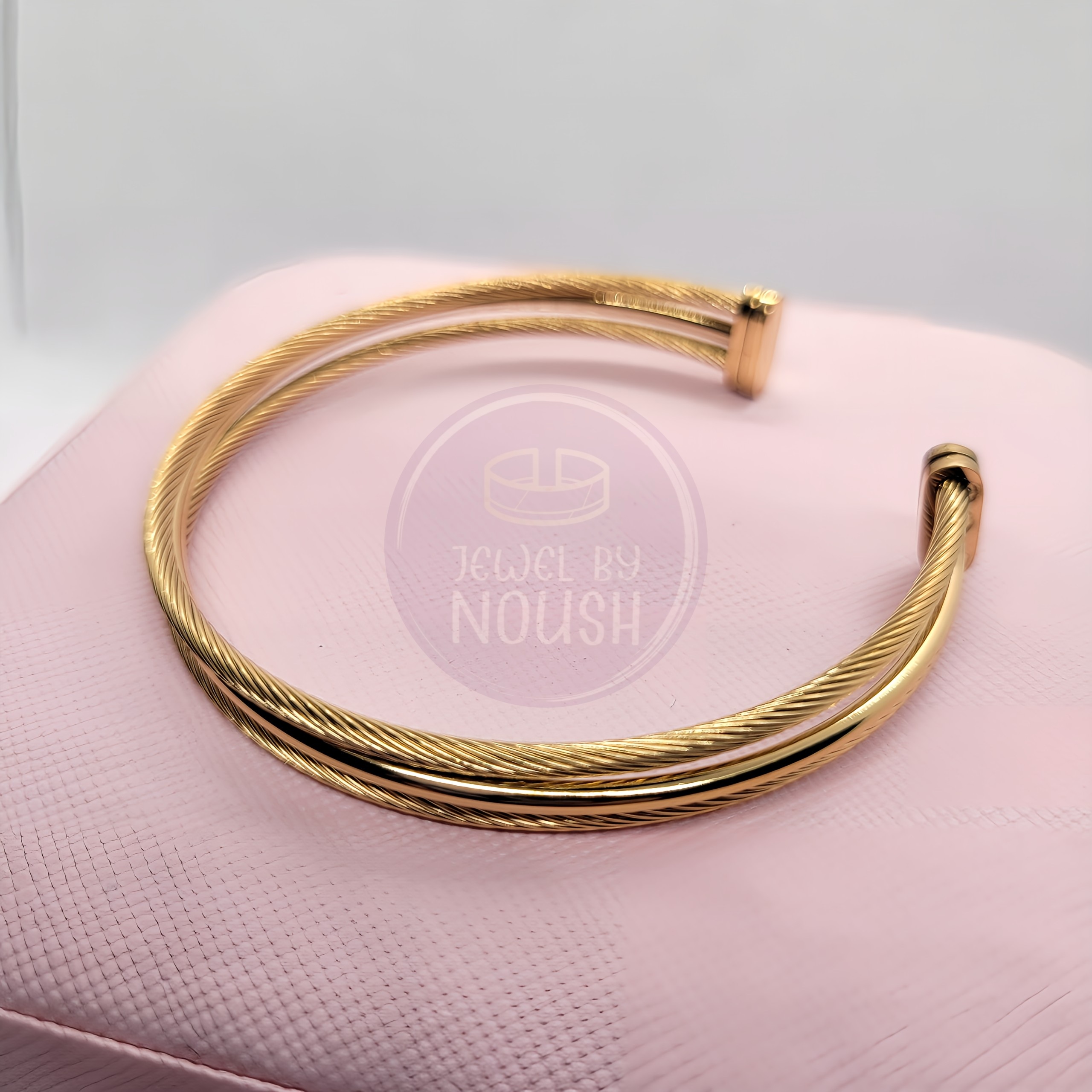  Twisted Gold Bracelet
