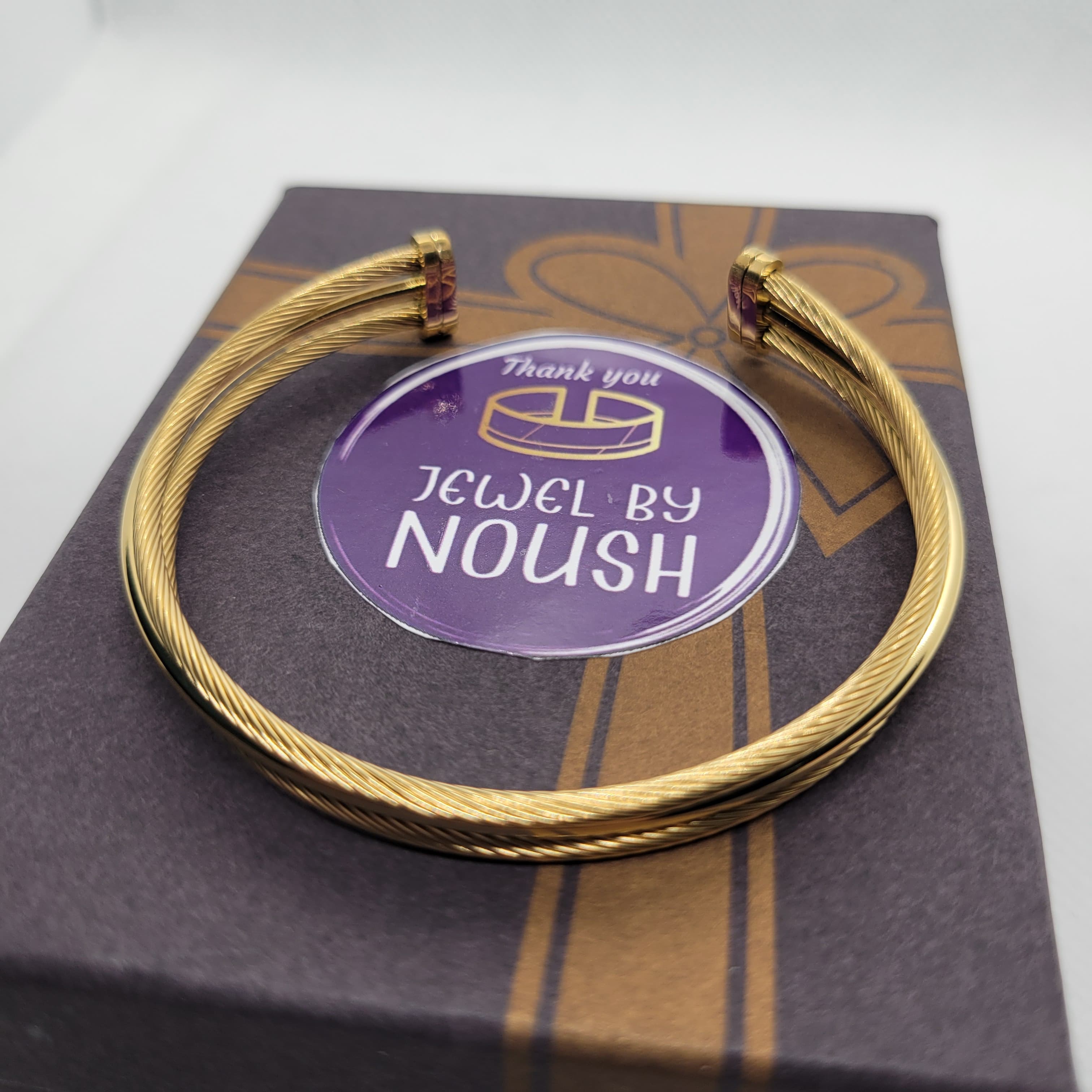  Twisted Gold Bracelet