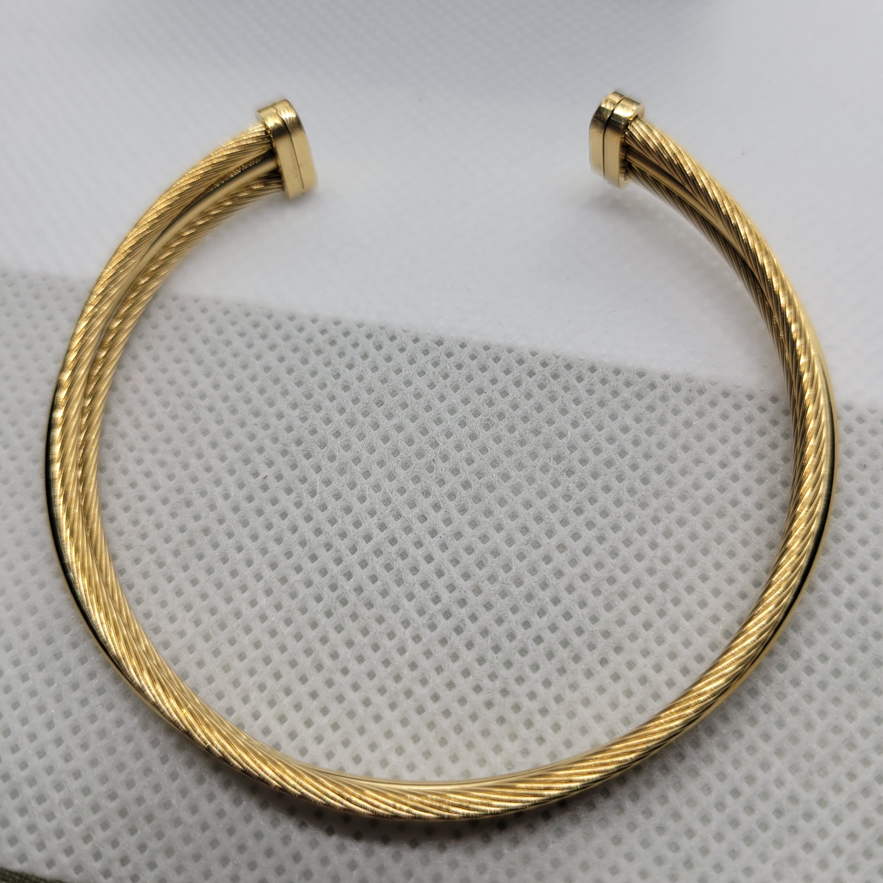  Twisted Gold Bracelet