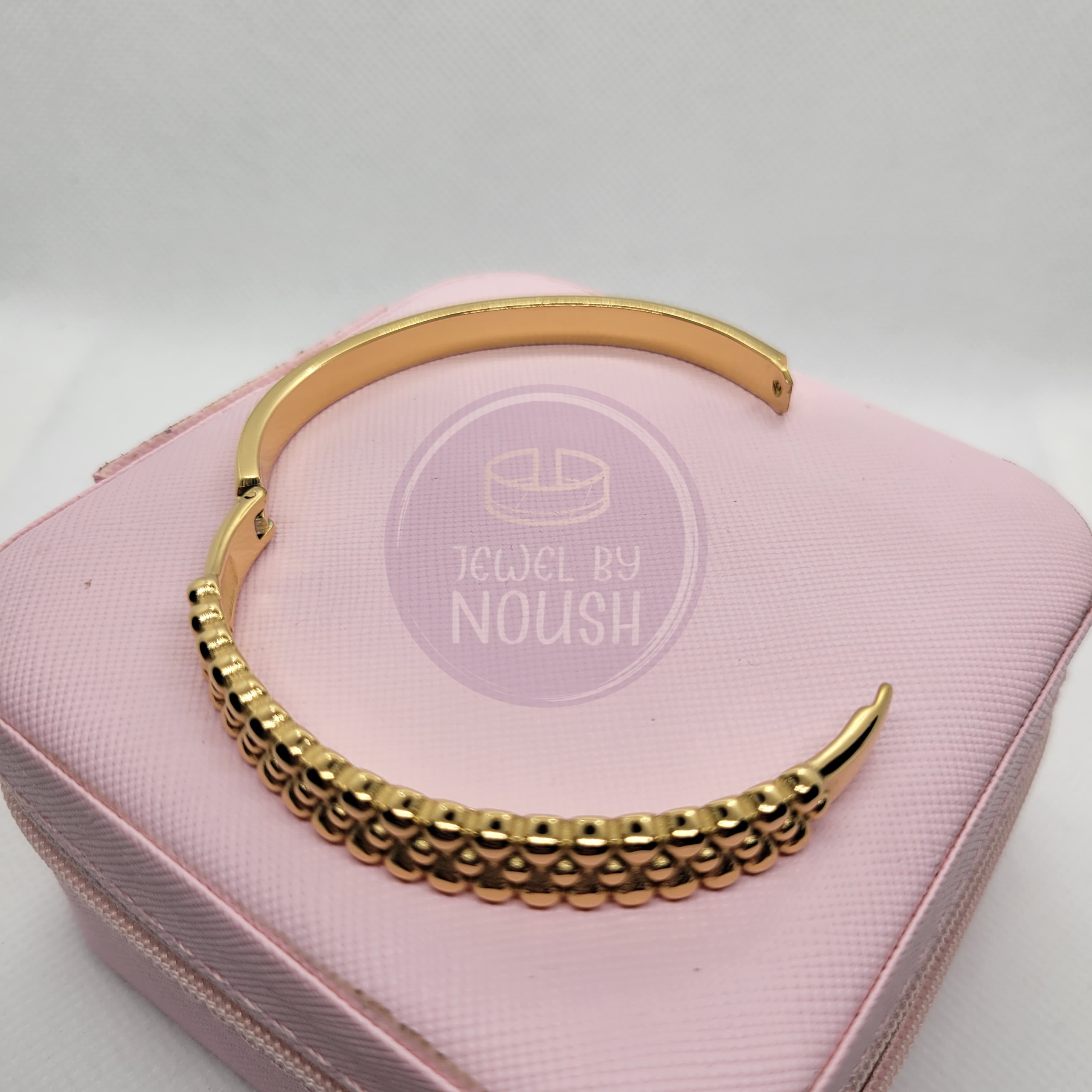 Textured Gold Bracelet