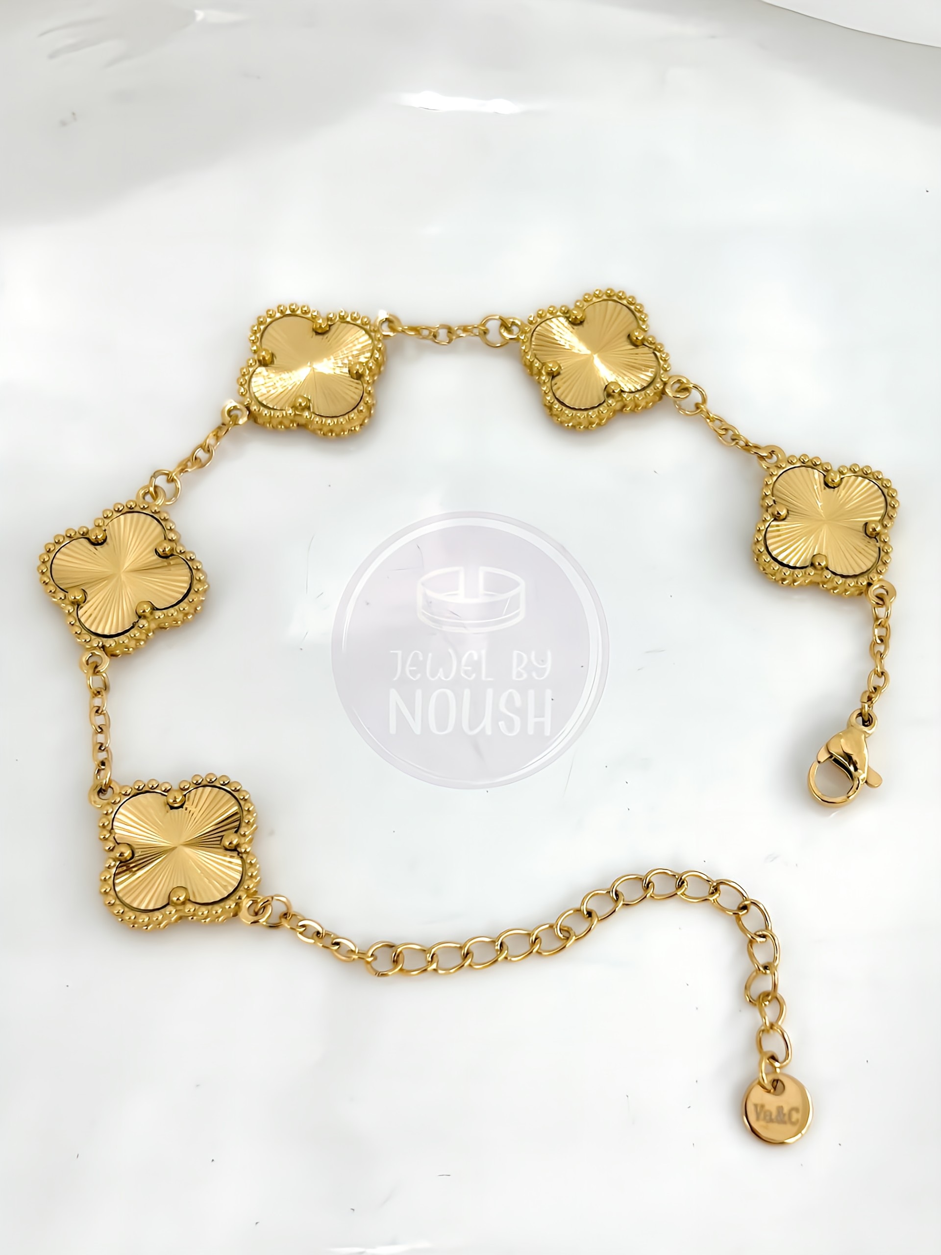 Elegent Floral Gold Bracelet 