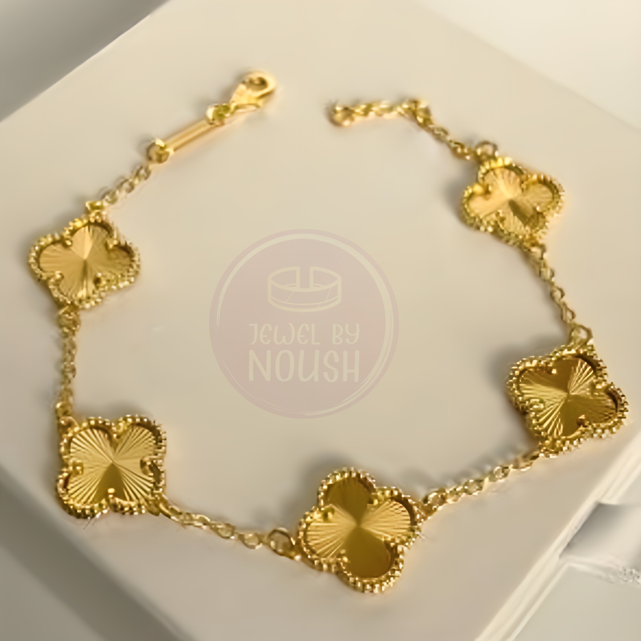 Elegent Floral Gold Bracelet 