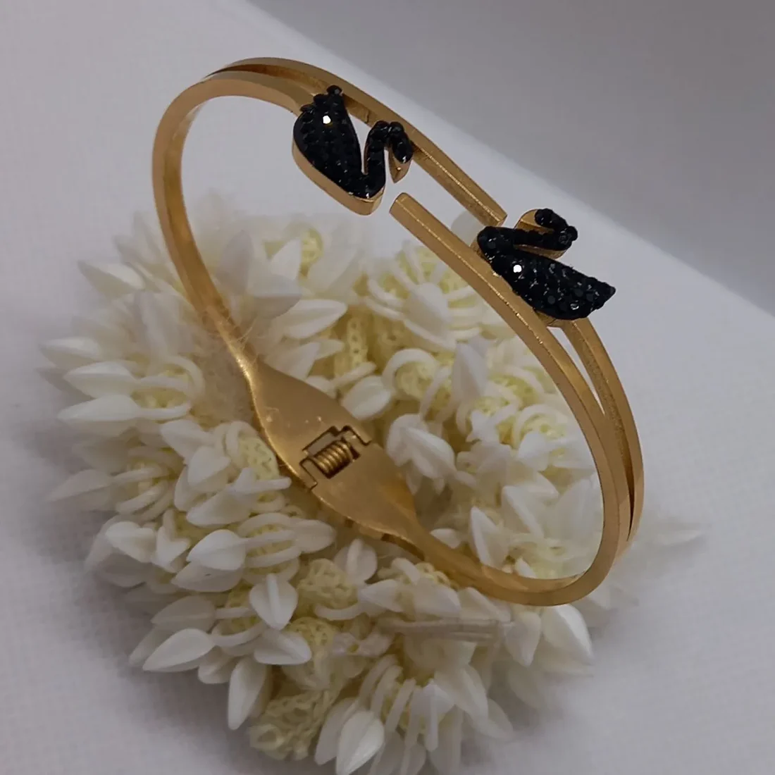 Elegant Double Swan Duck Bracelet