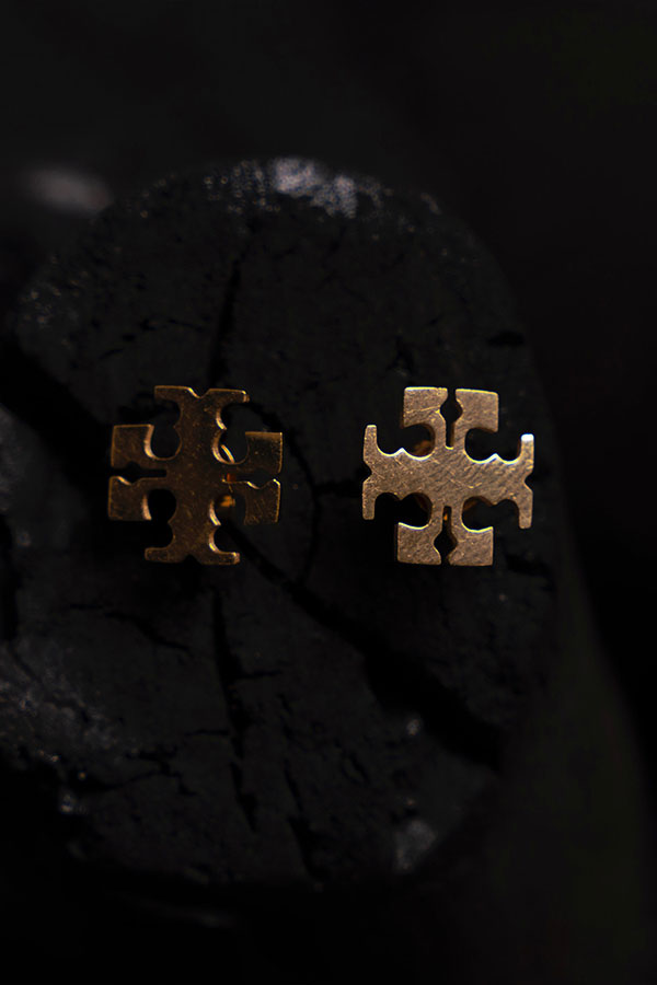 Tory-Inspired Lion Head Stud Earrings