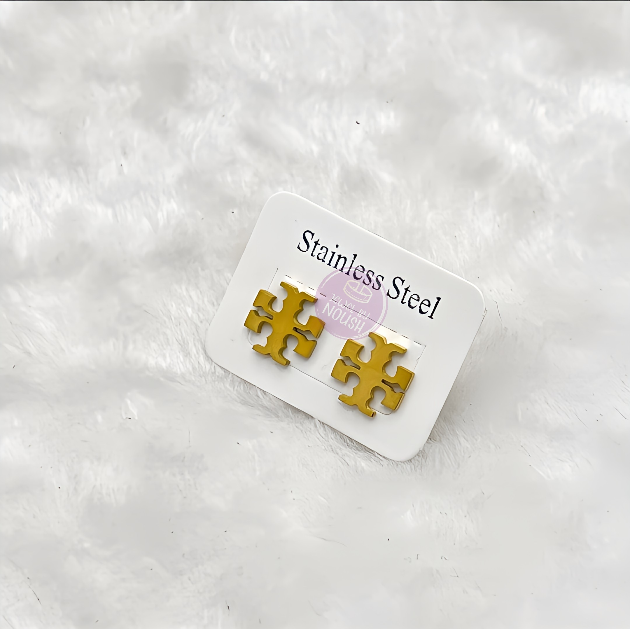 Tory-Inspired Lion Head Stud Earrings
