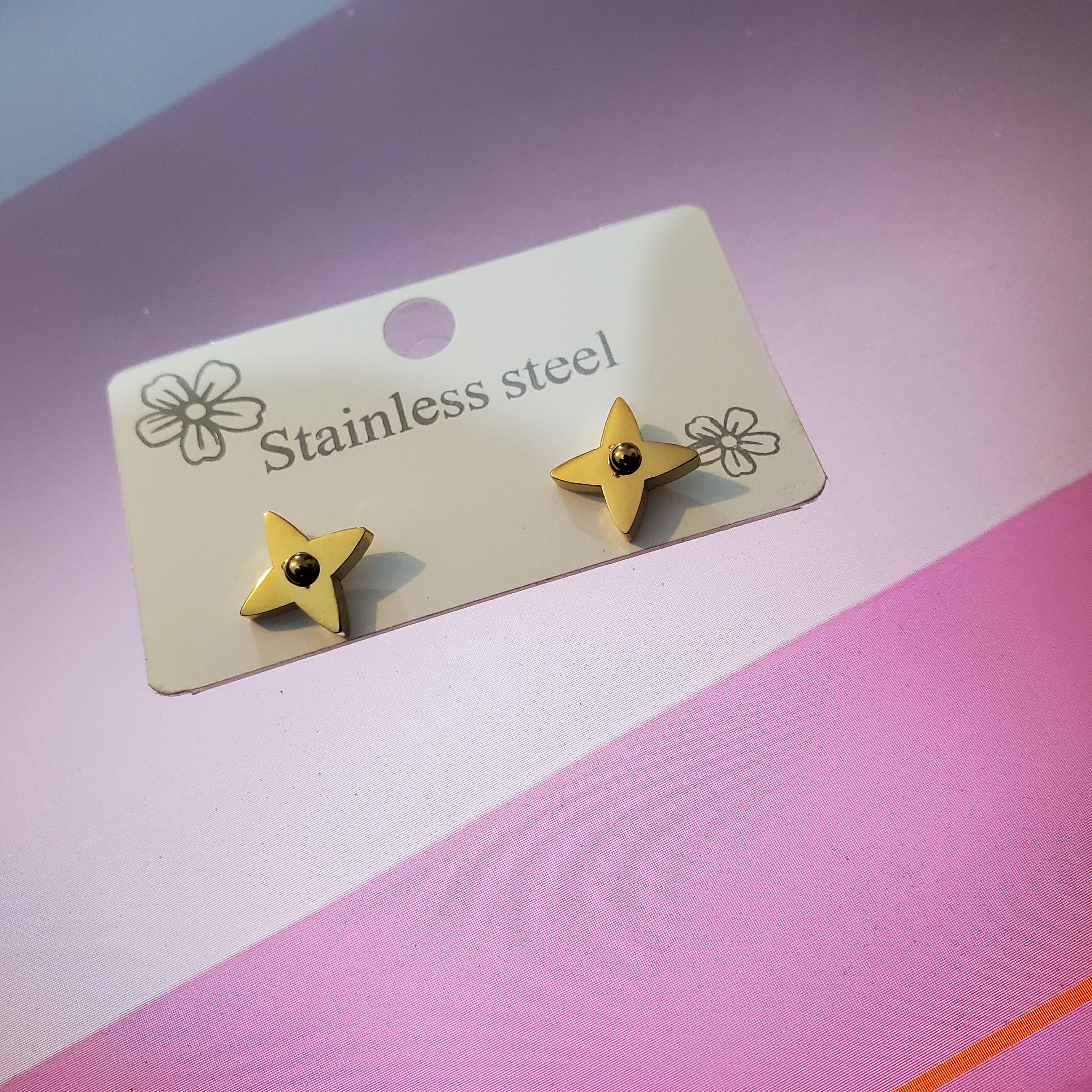 Enamel Star Studs