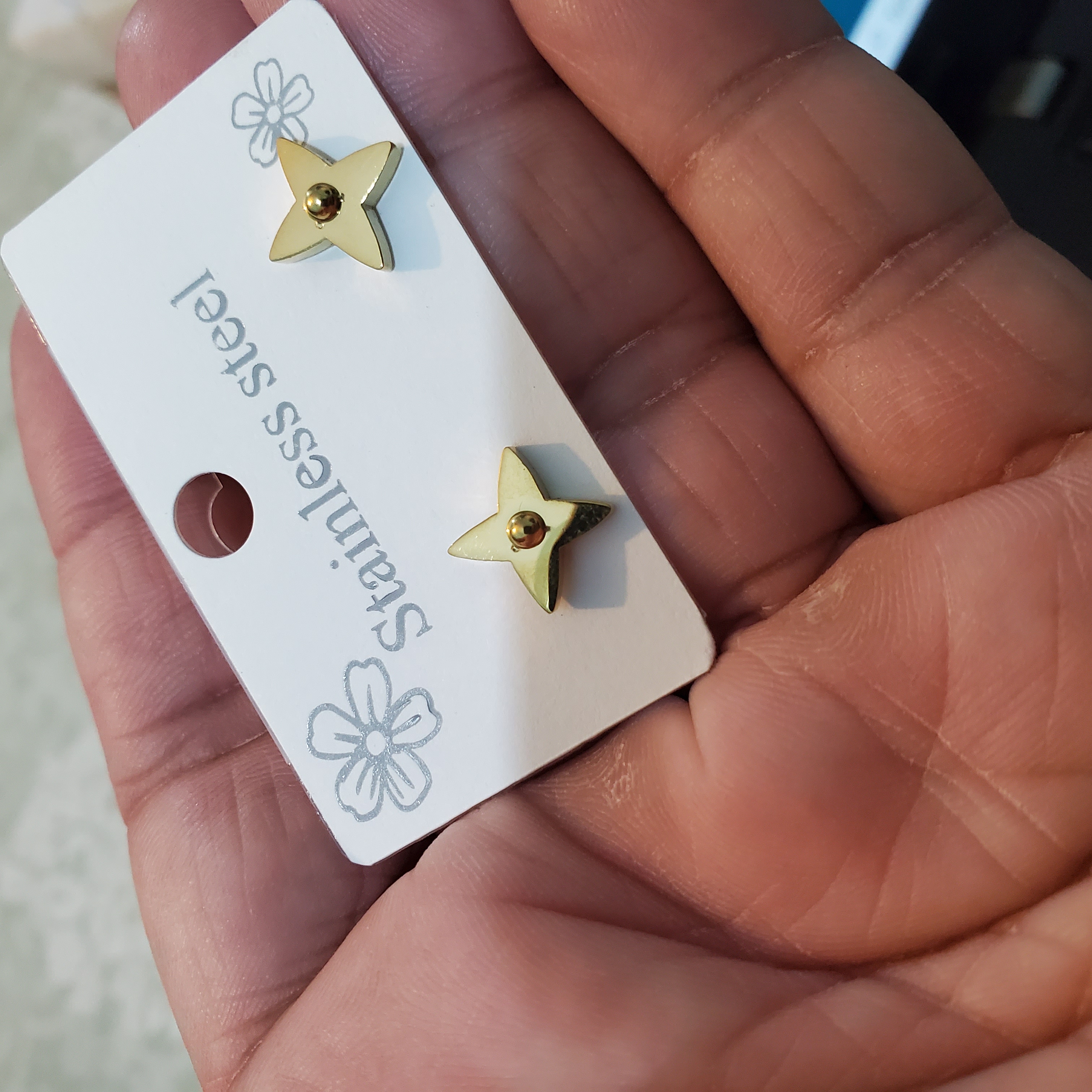 Enamel Star Studs