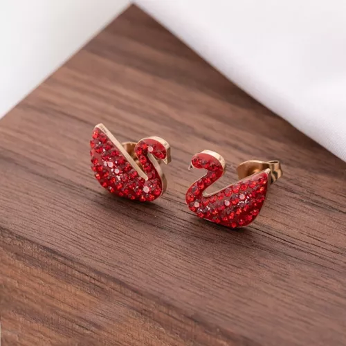 Elegant Swan Duck Stud Earrings