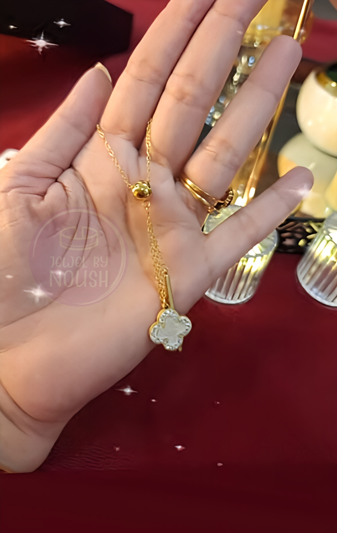 Elegant Gold Cameo Necklace