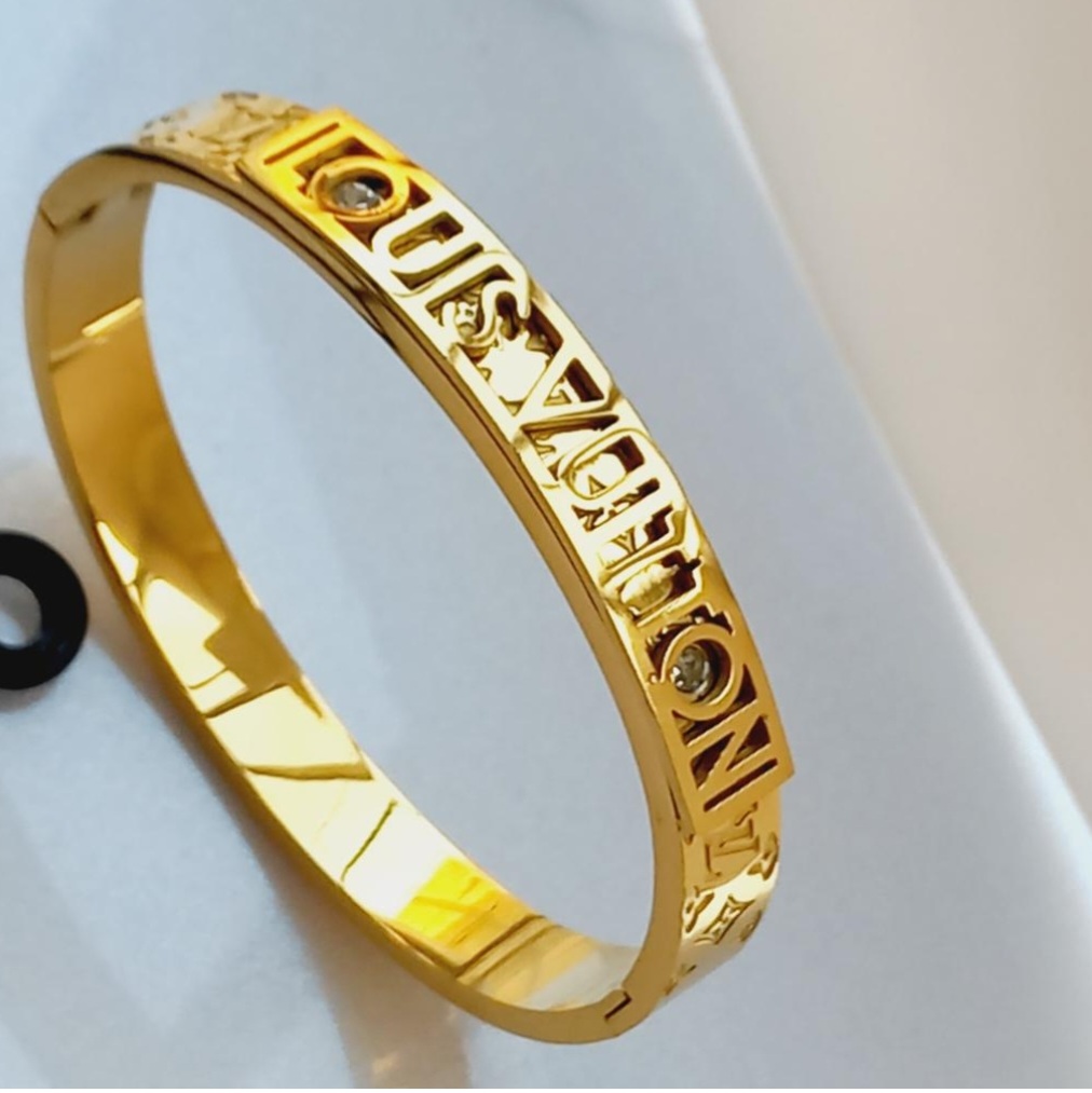 Louis Vuitton Cut-Out Letter Bracelet