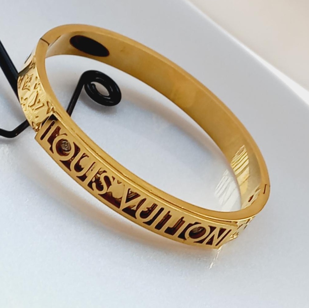 Louis Vuitton Cut-Out Letter Bracelet