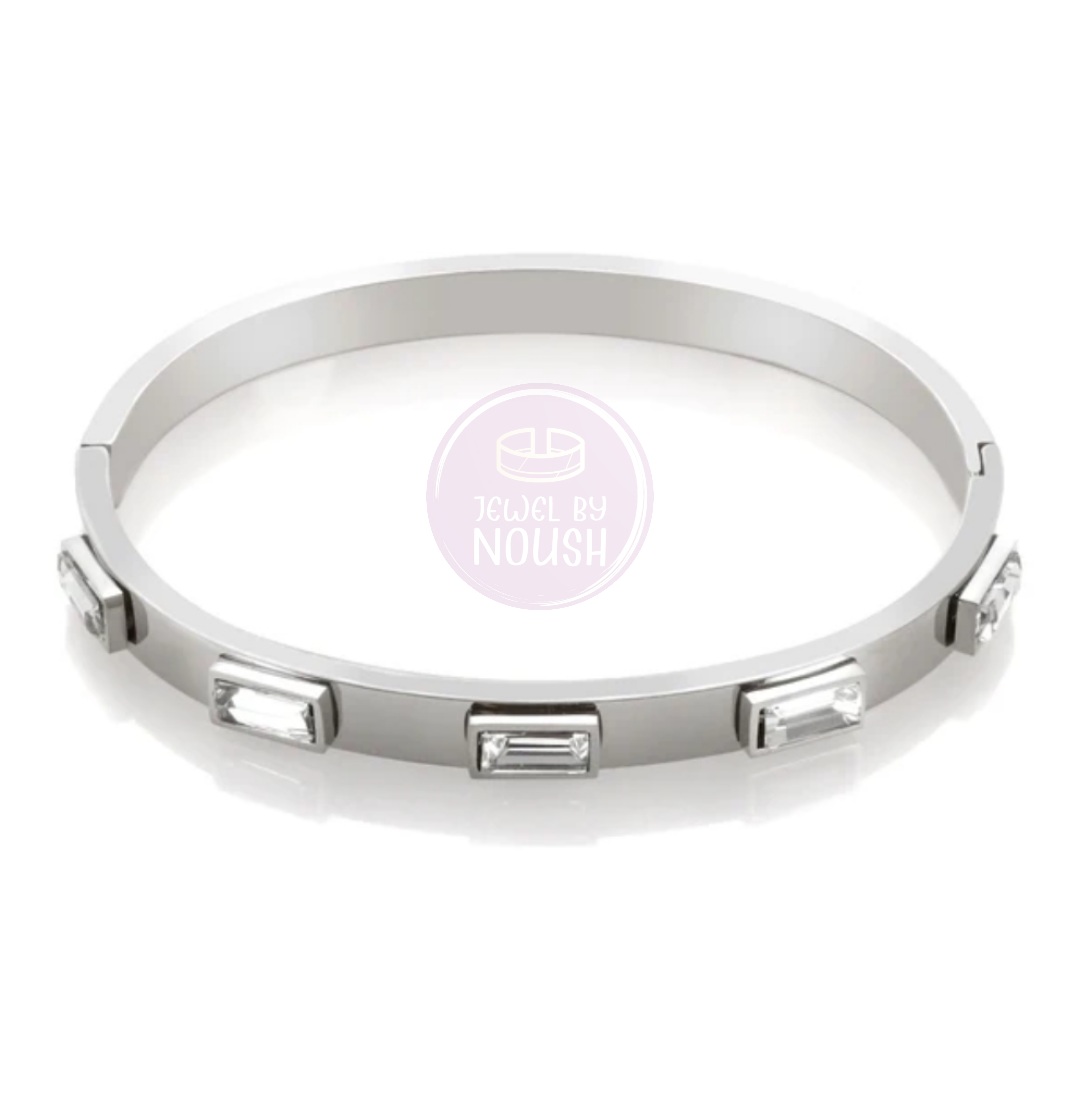 Geometric Crystal Stone Bracelet