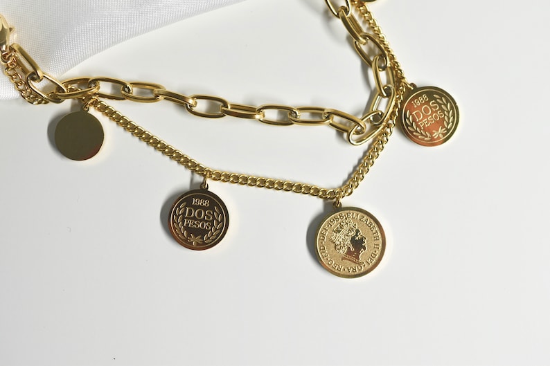 Golden Charm Coins Bracelet