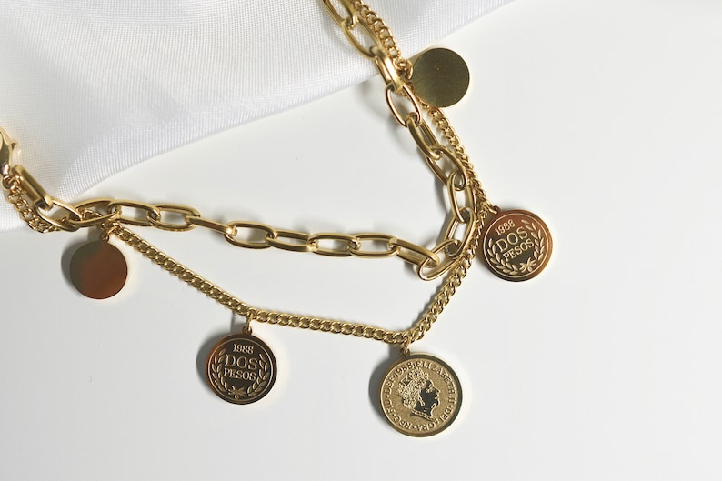 Golden Charm Coins Bracelet