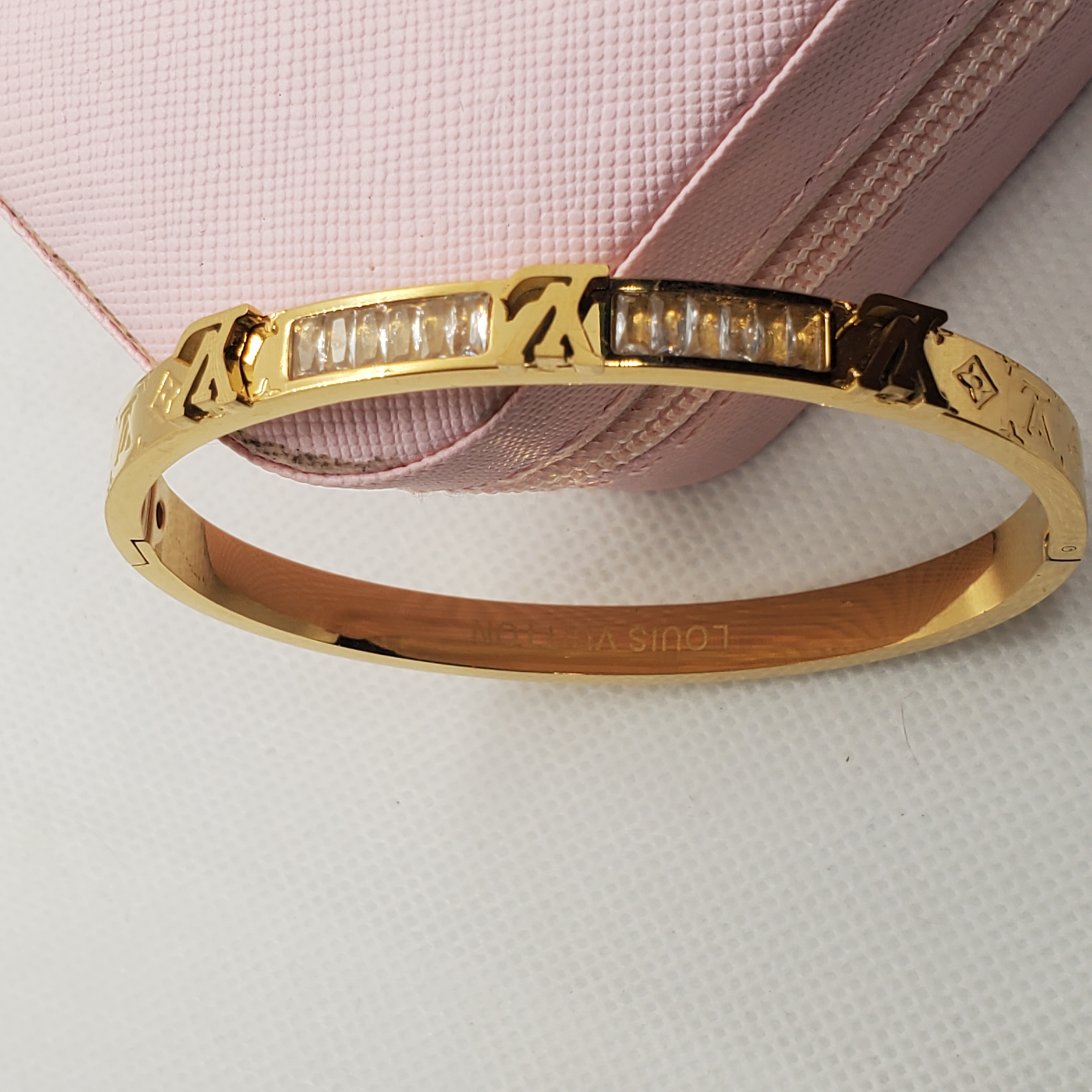 Elegance LV-Inspired Gold Bracelet
