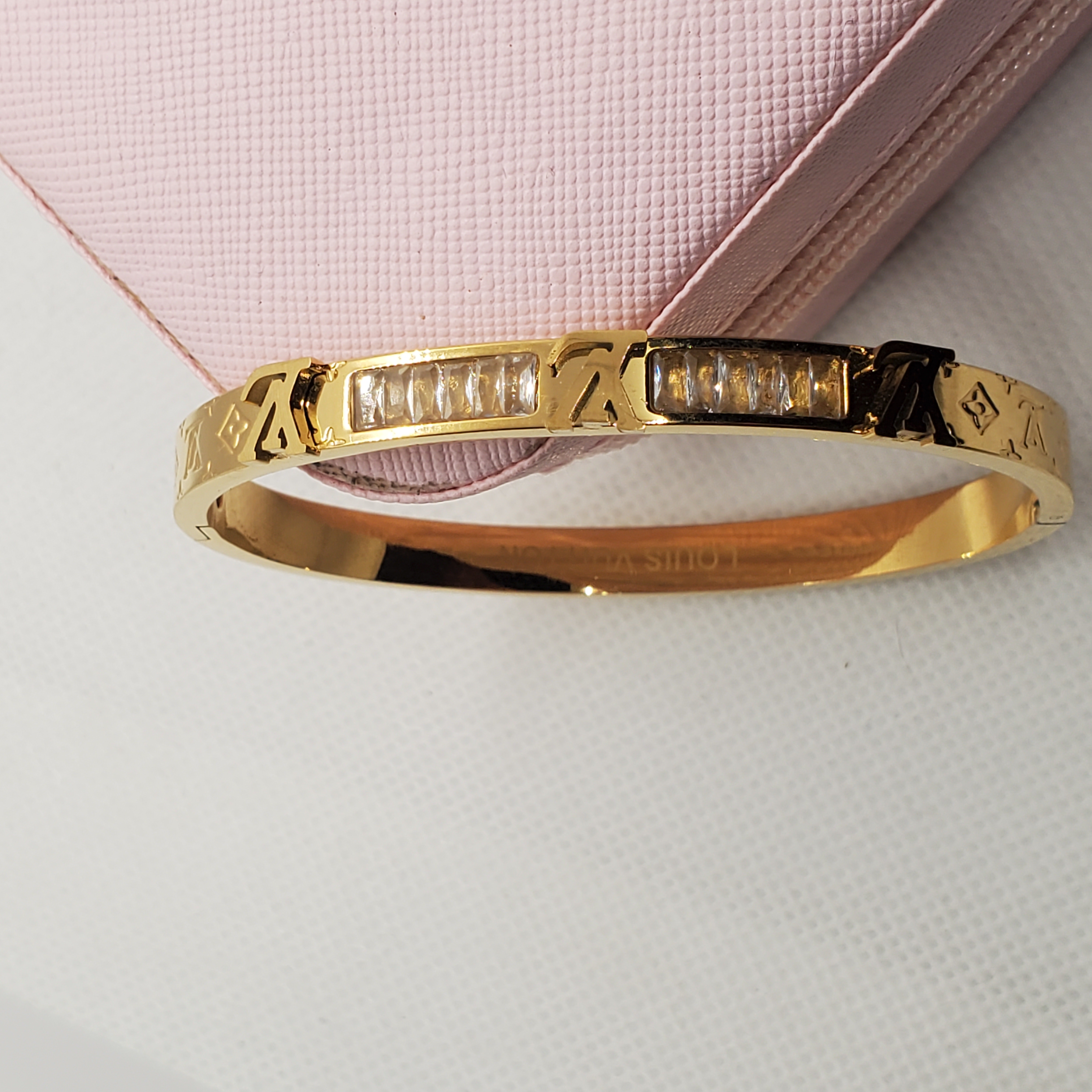 Elegance LV-Inspired Gold Bracelet