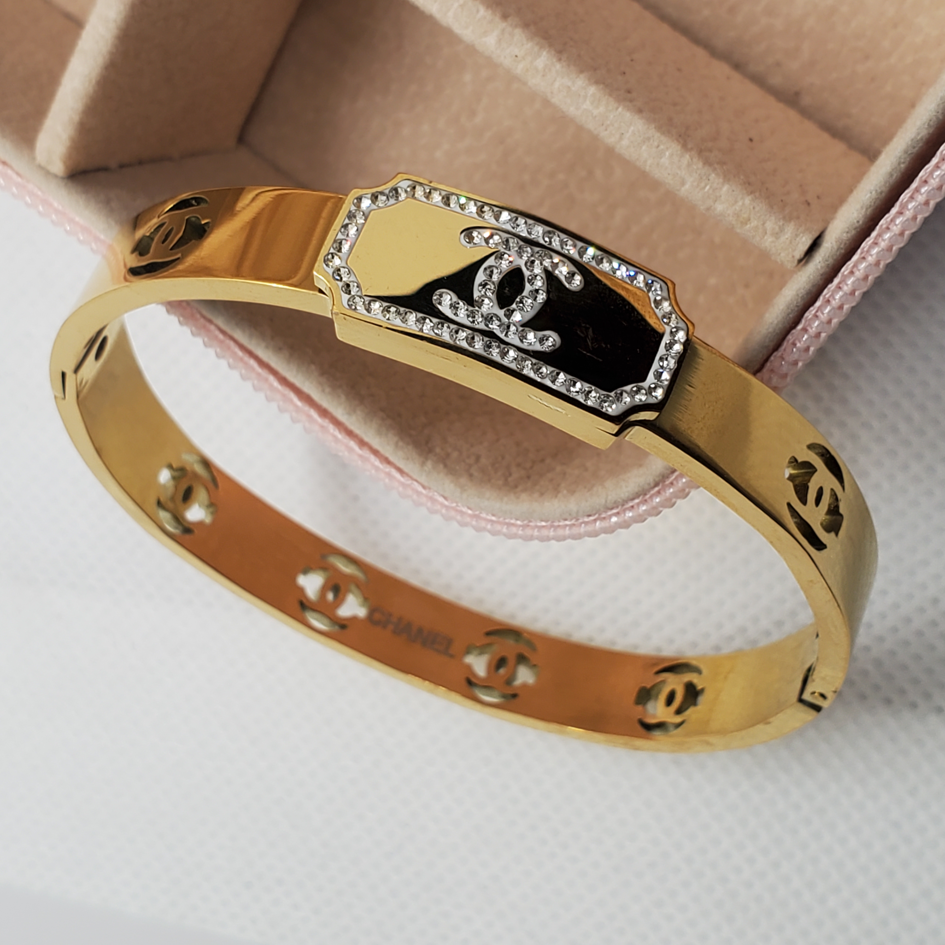 Elegant Gold Chanel-Inspired Bracelet