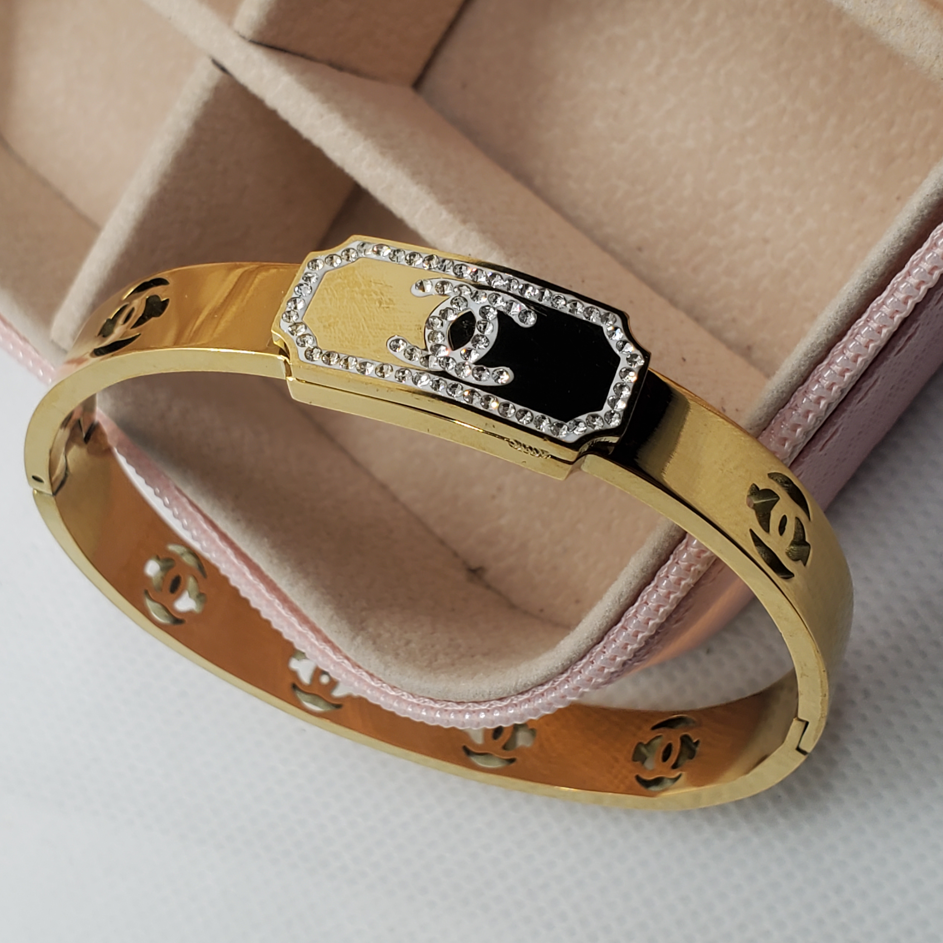 Elegant Gold Chanel-Inspired Bracelet
