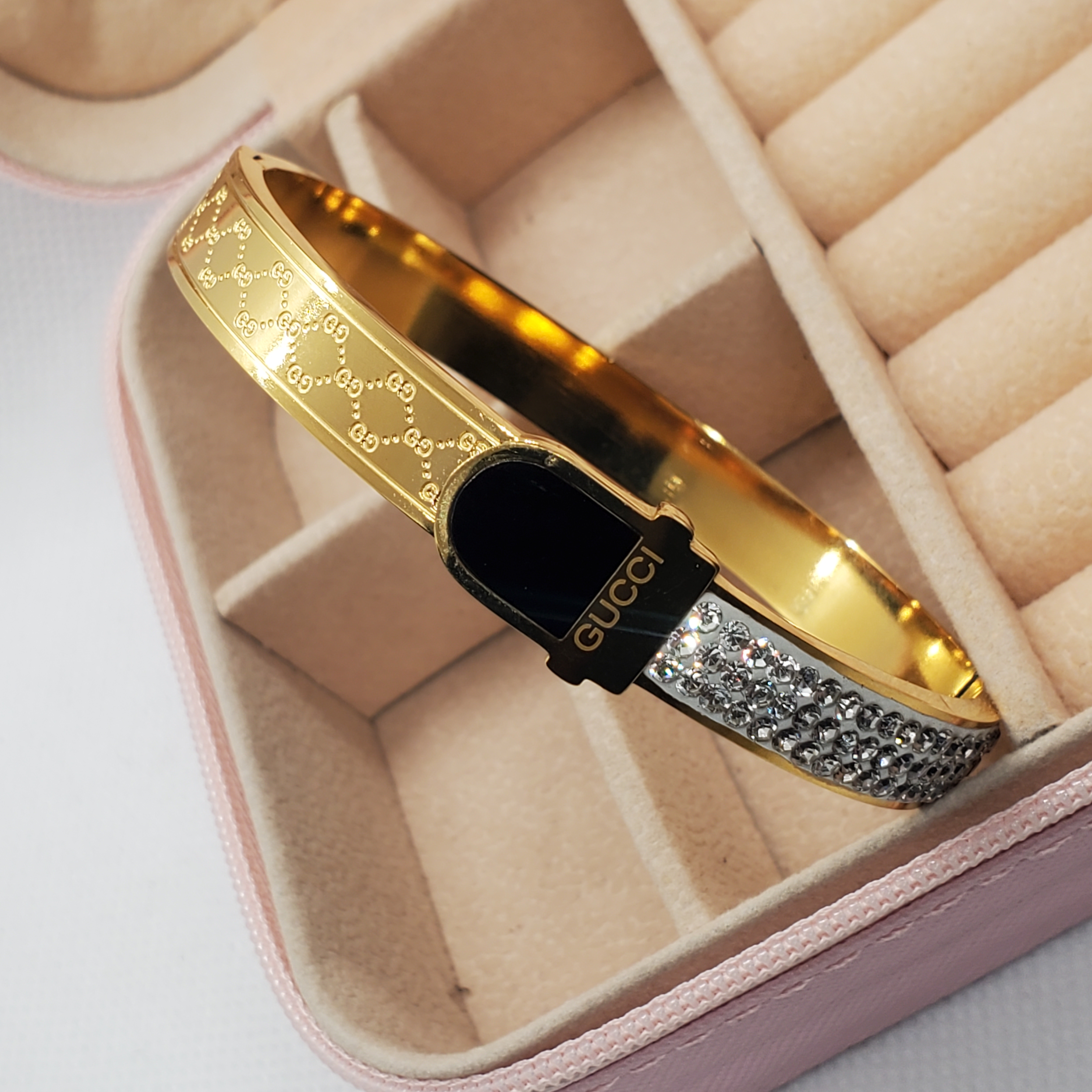 Luxe Gold-Tone Gucci-Inspired Bracelet