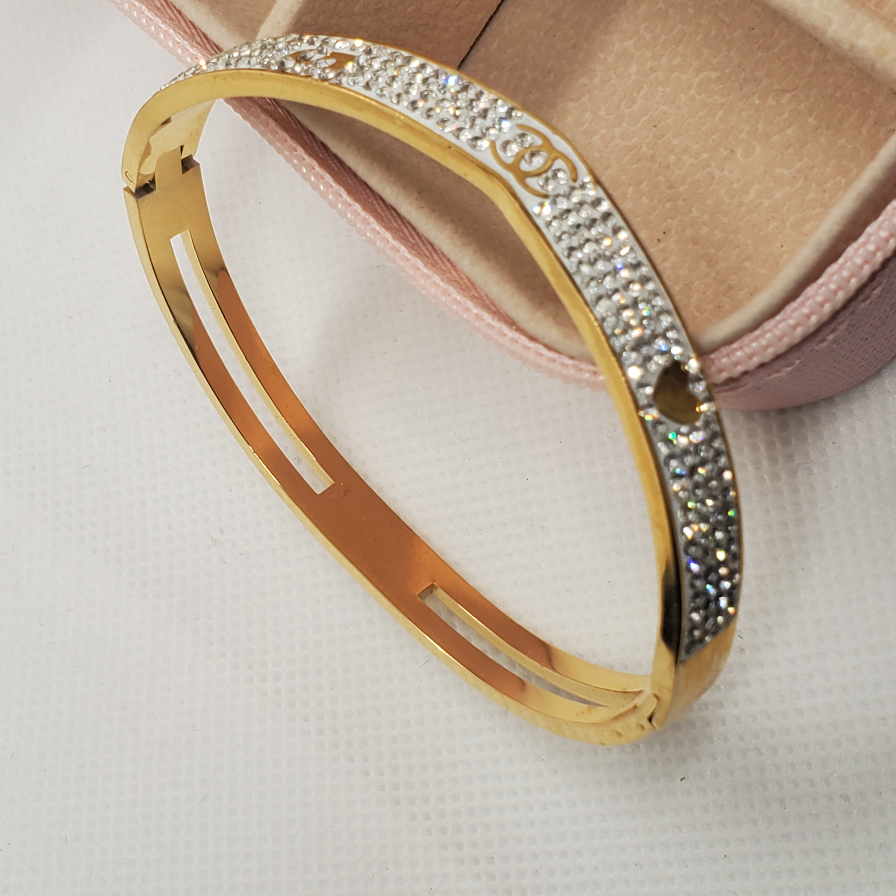 Chanel-Inspired Heart-Shaped Bracelet