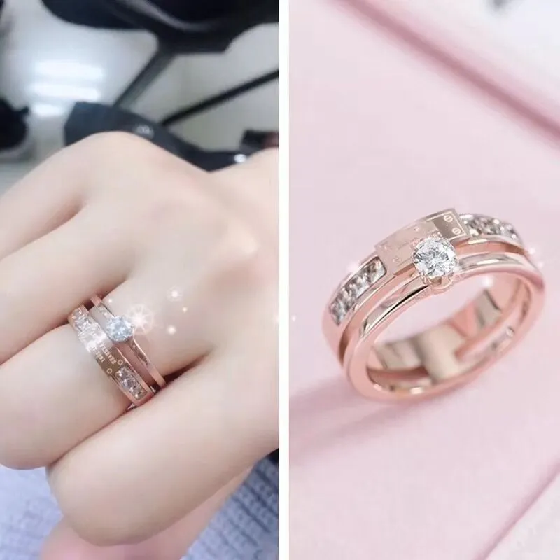 Elegant Rose Gold Solitaire Ring