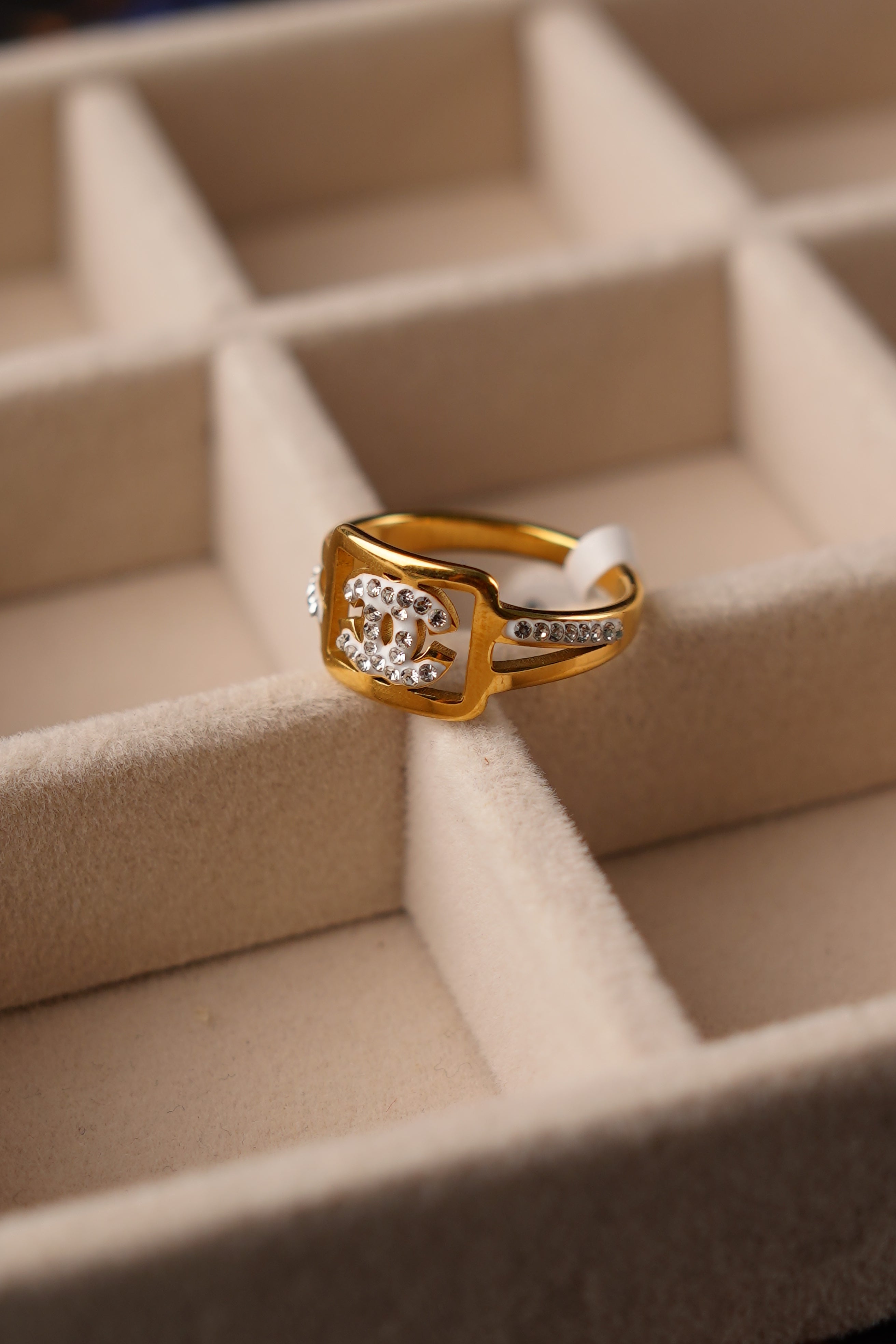 Chanel-Inspired Elegance Ring