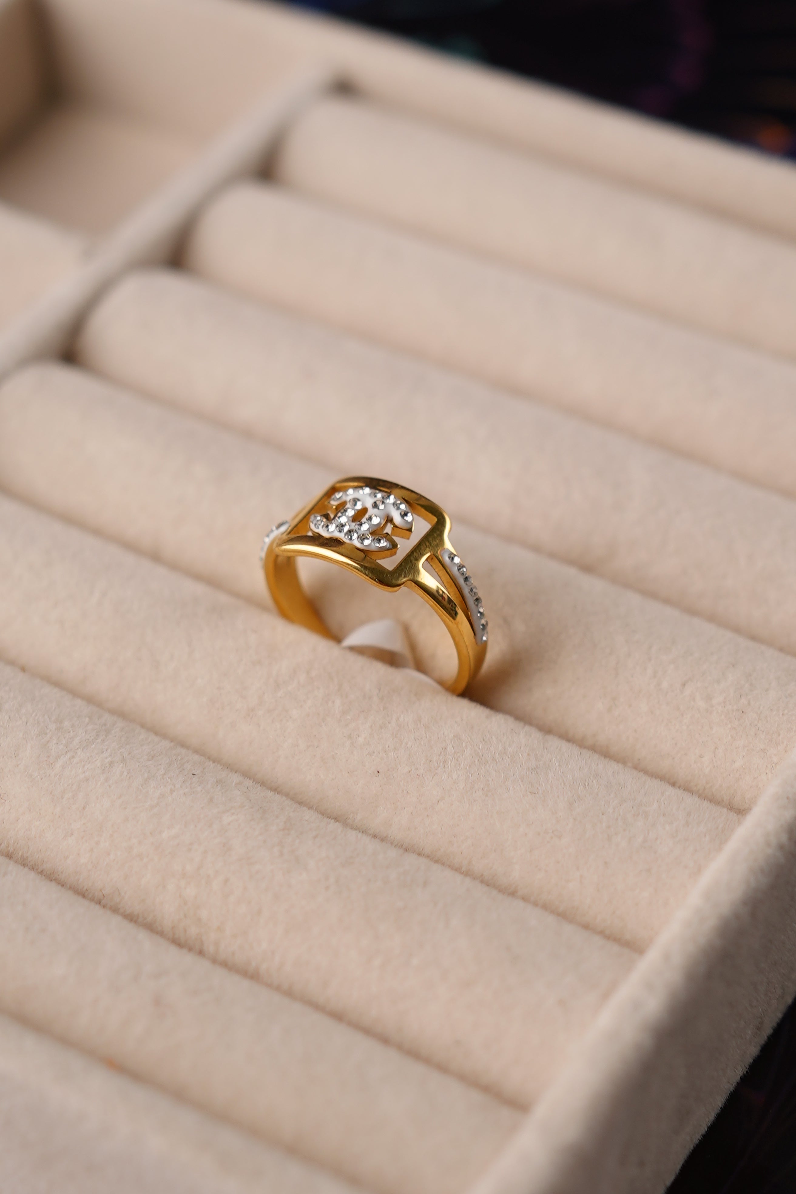 Chanel-Inspired Elegance Ring