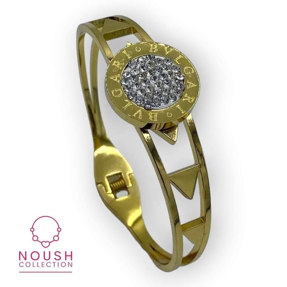 Bvlgari Inspired Gemstone Circle Bracelet