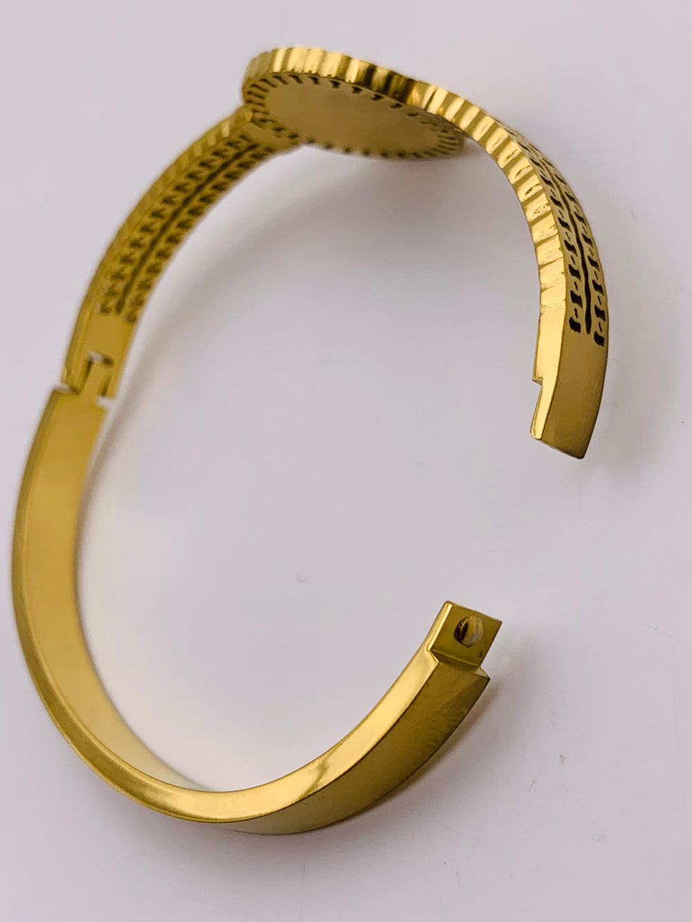 Golden Serpent Maze Designer Bracelet