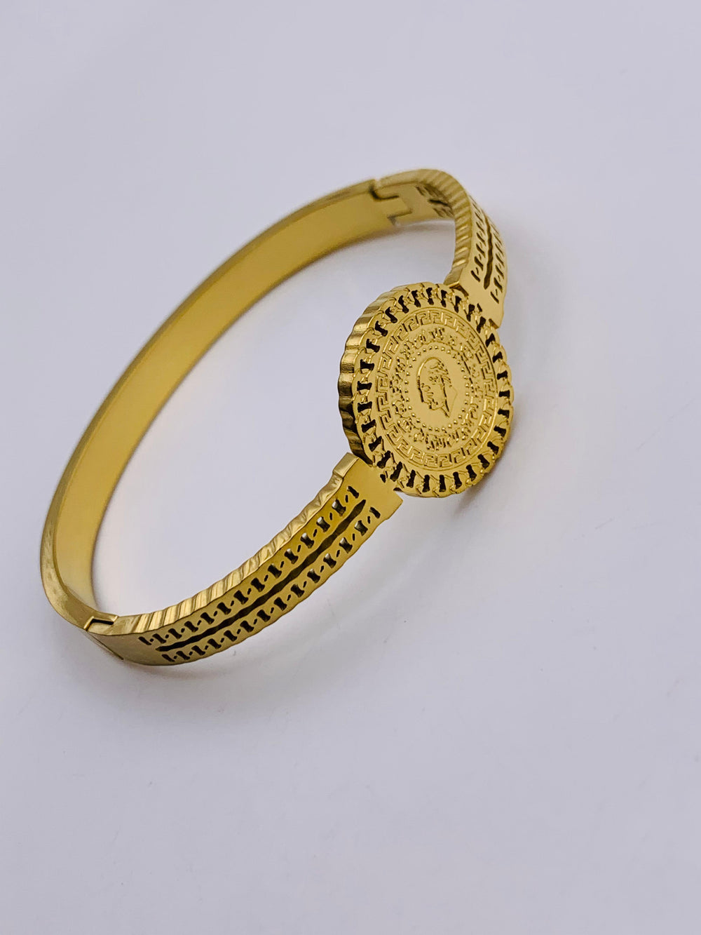 Golden Serpent Maze Designer Bracelet