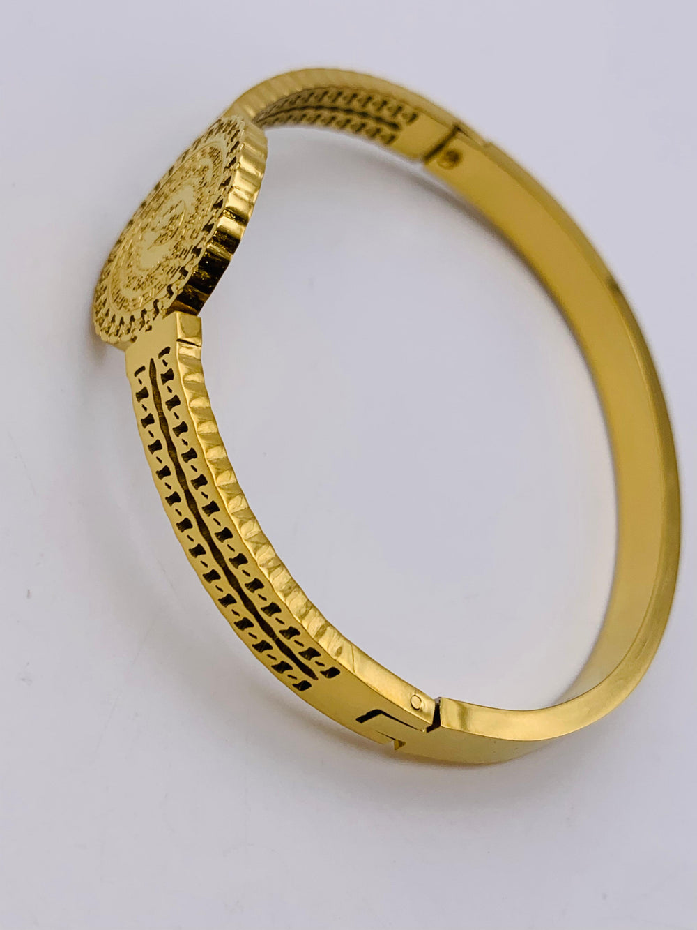 Golden Serpent Maze Designer Bracelet