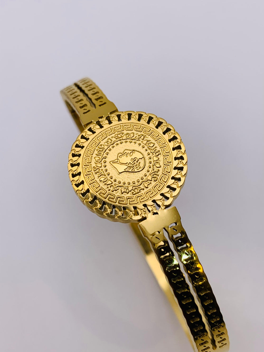 Golden Serpent Maze Designer Bracelet