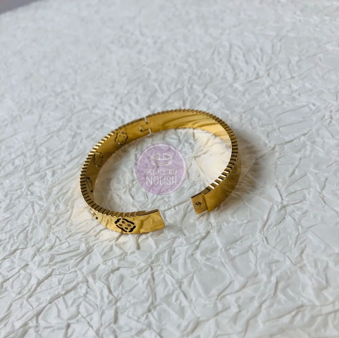 Regal Elegance Gold-Plated Bangle