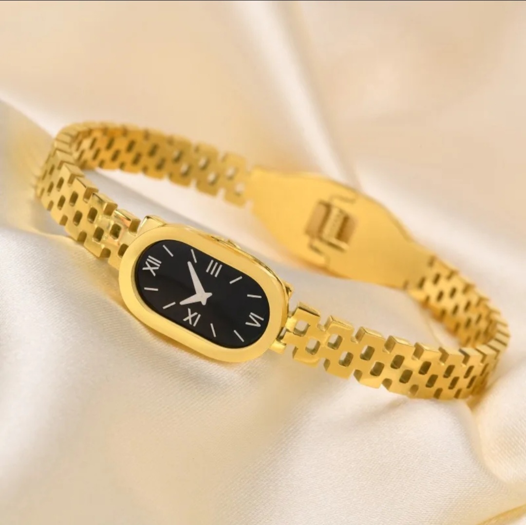Golden Watch Face Bracelet