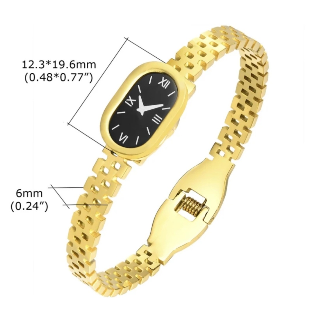 Golden Watch Face Bracelet
