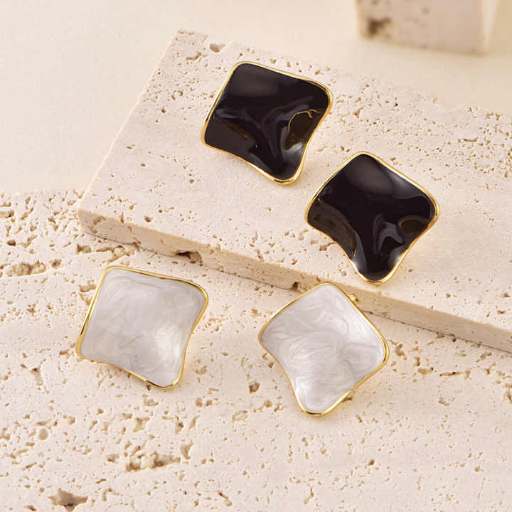 Elegant Square Stud Earrings