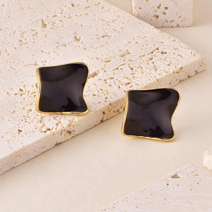 Elegant Square Stud Earrings