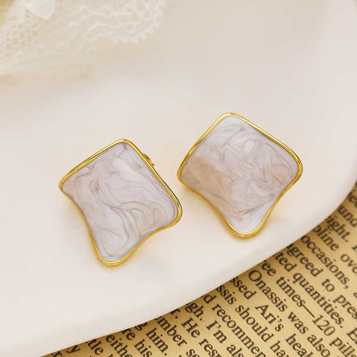 Elegant Square Stud Earrings