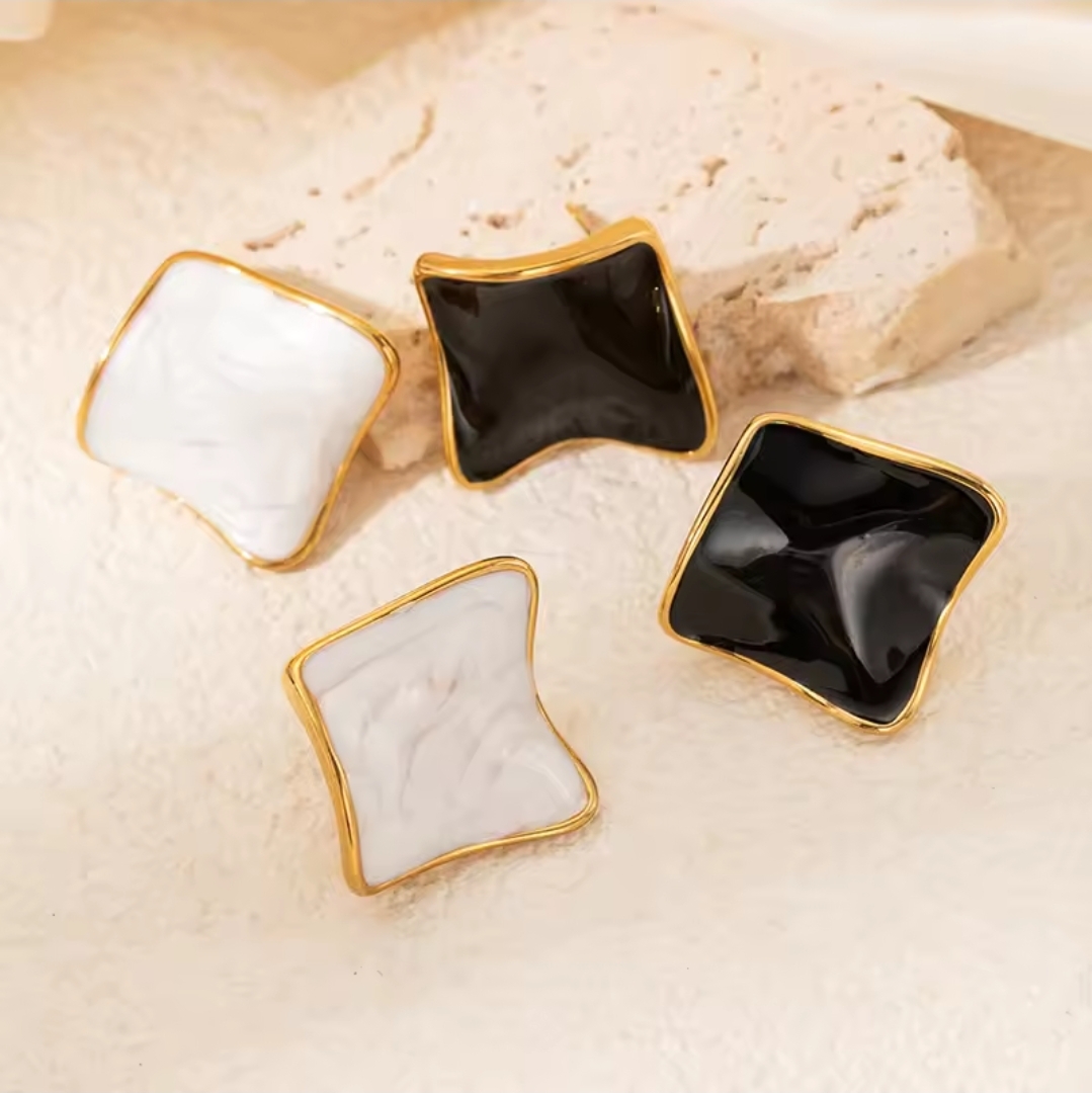 Elegant Square Stud Earrings