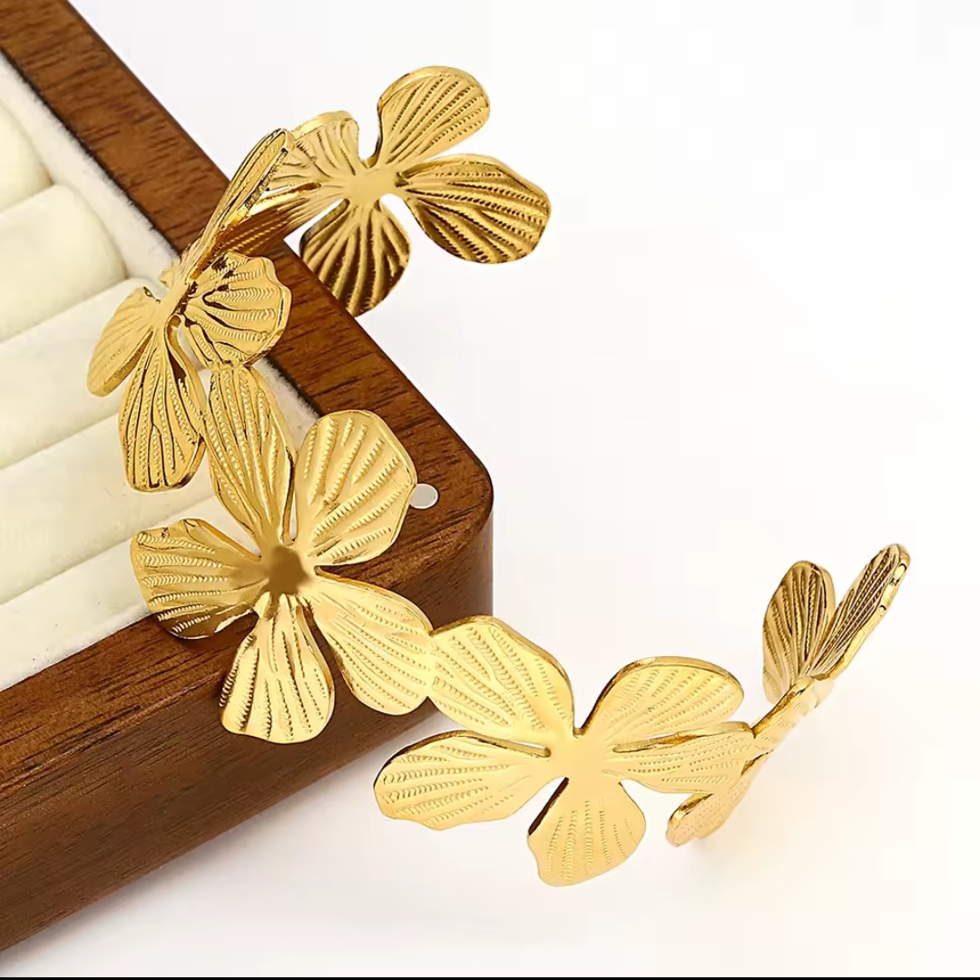 Blossom Glow Adjustable Bangle